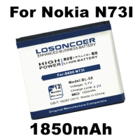 LOSONCOER 1850mAh BL-5X Replacement Battery For Nokia 8801 886 8800 N73I 8800s