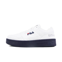 【FILA】Smash L 男女 休閒鞋 小白鞋 基本款 厚底 增高 皮革 經典 白 黑(4-C901W-133)