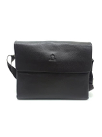 กระเป๋าสะพายผู้ชาย หนังแท้ ทรง messenger crossbody สีน้ำตาล