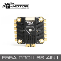 T-Motor 55A PROⅡ 6S 4IN1 LED 32bit / F55A PROⅡ•F3 ESC Electrical Speed Control BEC 10V@2A For FPV motors RC Racing Drone STACK