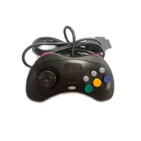 10PCS High quality Transparent Black Wired Game controller for SEGA Saturn SS console
