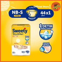 SWEETY All Diaper Varian | Sweety Bronze | Sweety Silver | NB, S, M, L, XL, XXL (BRONZE) NB-S44 TAPE