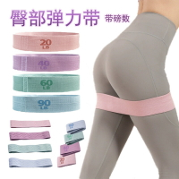 瑜伽彈力帶練臀健身阻力帶普拉提美臀帶翹臀圈針織帶磅數拉伸訓練【尚宜家居】