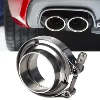A3490 3.5inch V Band Flange Clamp Modified Stainless Steel Exhaust Flange Clamp for Cars