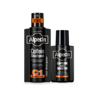 【Alpecin官方直營】Black C1咖啡因洗髮露黑色經典款375ml+咖啡因髮根強健精華液200ml