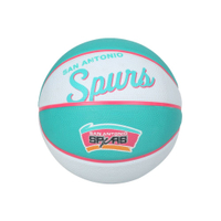 WILSON NBA隊徽系列橡膠籃球-復古馬刺隊#3(兒童 室內外 3號球「WTB3200XBSAN」≡排汗專家≡