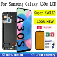 6.4" Super AMOLED Display For Samsung Galaxy A30s LCD Touch Screen Digitizer Assembly For Samsung A30s Display A307 A307F LCD