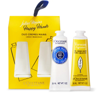 LOCCITANE 歐舒丹 熱銷雙入手霜禮盒組-多款任選#乳油木+果漾馬鞭草-乳油木+果漾馬鞭草