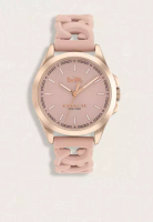 COACH Jam Tangan Wanita Coach Libby Rubber Watch Pink