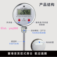 數顯雙金屬溫度計探桿可定制工業用不銹鋼插入式徑向反應釜探溫感