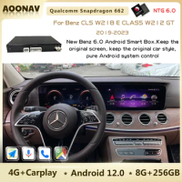 Android Car Radio For Mercedes Benz CLS W218 E CLASS W212 GT 2019-2023 Qualcomm Snapdragon Multimedia Player GPS Navigation