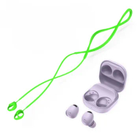 Soft Silicone Anti-Lost Earbuds Strap Case For Samsung Galaxy Buds 2 Pro Wireless Headphone Holder Rope Cover Accessories