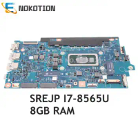 NOKOTION For ACER Swift 5 SF514-53 SF514-53T TMX514-51 X45-51 Motherboard I7-8565U CPU 8GB RAM NBH7H11004 18751-1 448.0D709.0011