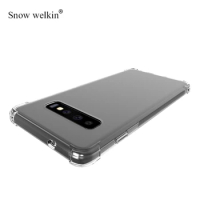 For Samsung S10 Plus S10e Case Airbags Buffer Full Protection Case For Samsung Galaxy S10 + E Lite 5G Case Clear TPU Back Cover