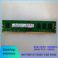 RAM For Samsung 8GB DDR3 1600MHz 2RX8 PC3-12800U Desktop Memory M378B1G73EB0-CK0