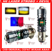 ORIGINAL HAPAG BOHLAM LED H6 LASER 26 WATT STEEL GUN HIGH QUALITY LISTRIKAN MOTOR DC | LAMPU MOTOR H