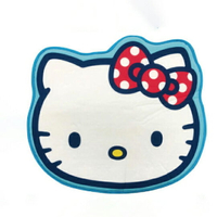 小禮堂 Hello Kitty 造型涼感腳踏墊 涼感地墊 踏墊 止滑墊 (藍白 大臉)