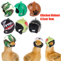 Pet Protection Chicken Helmet Funny Small Cap Pet Headgear Gear Sun Rain Protect Cap Bird Hens Small Pet Home Supplies Costumes