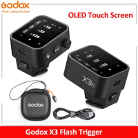 Godox X3 2.4G Wireless Flash Trigger TTL HSS OLED Touch Screen Transmitter Quick Charge for Canon Nikon Sony Fujifilm