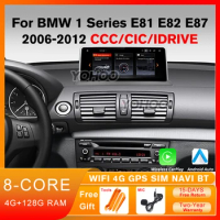 10.25'' 4+128G Android 12 Carplay Car Radio For BMW 1 Series E87 E88 E81 E82 CCC CIC System Idrive Multimedia Player GPS Wifi 4G