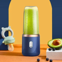 Electric Juicer 6 Blades USB Smoothie Blender Portable Wireless Mini Charging Fruit Squeezer Ice CrushCup Food Processor