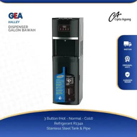 GEA DISPENSER GALON BAWAH LOW WATT GEA HALLEY HALEY BOTTOM KOMPRESOR PANAS DINGIN NORMAT DINGIN AIR 