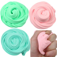 Funny Kids Fluffy Slime Modeling Clay Portable Stress Relief Sludge Toy Universal Children Toy Diy Fluffy Slime Butter Slimes