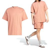 Adidas C Tee 男款 粉橘色 亞洲版 經典 休閒 有機棉 舒適 簡約 百搭 上衣 短袖 IB9471