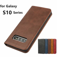 Leather case for Samsung Galaxy S10 / S10E / S10 Plus 5G Flip case card holder Holster Magnetic attraction Cover Wallet Case
