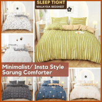 SARUNG COMFORTER Single/Queen/King Duvet Cover Microfiber Cotton Sarung Selimut/Blanket Cover N#1