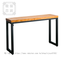 美式工業風復古實木鐵藝玄關桌中式供桌條幾案臺靠墻邊長條窄