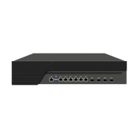2U Rack Mount Cabinet Firewall Appliance,HUNSN RJ33, VPN, Network Router,AES-NI, 6 x Gigabit LAN, 4 x SFP Optical, Console, VGA
