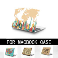 New World map Laptop Case Quicksand Hard Shell For MacBook New Chip M1 Air 13 Pro 13 For Macbook New Pro 14 Pro 16 Air13.6 Case