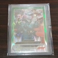 2022 Topps Chrome F1 Green Raywave Refractors Sebastian Vettel /99