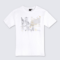 【仲夏周年慶】【MILU X PILI】台灣製 台灣特色 純棉 T-SHIRT &gt;&gt; 霹靂 素還真30周年 紀念款 短袖T恤 白色 潮T