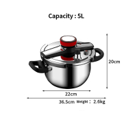 Nipiin Upgrated Pressure Cooker Standard Rice Cooker Pressure Cooker Original Preasure Cooker