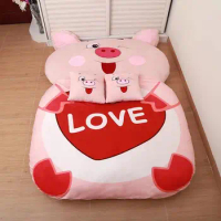Mattress Cartoon Lazy Sofa Bed Suitable For Children Tatami Mats Sleeping Bag Bedroom Foldable Sofa Double Zodiac Bed Chair Bed