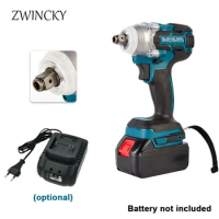 Cordless Electric Screwdriver Speed Brushless Impact Wrench Rechargable Drill Driver LED For Makita 18V Battery Optional charger