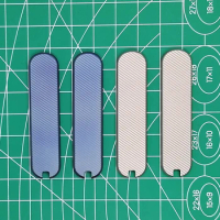 1 Pair Custom Made DIY Titanium Alloy TC4 Replacement Handle Scales for 58mm Victorinox Swiss Army Knife