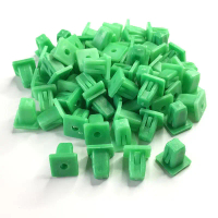 50/100pcs White Square Auto Fasteners Auto Bumper Fastener Rivet Retainer klip Push Engine Cover Fen