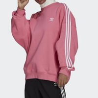 Adidas OS Sweatshirt H33542 女 長袖上衣 大學T 經典 復古 國際版 寬鬆 三葉草 粉紅