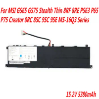 High Quality BTY-M6L Laptop Battery For MSI GS65 GS75 Stealth Thin 8RF 8RE PS63 P65 P75 Creator 8RC 8SC 9SC 9SE MS-16Q3 Series