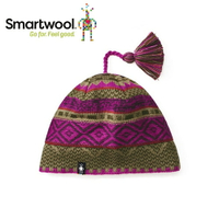 【美國 SmartWool 夢幻仙境小圓帽 《紫莓/綠》】SW010436/保暖針織帽/毛線帽/羊毛帽