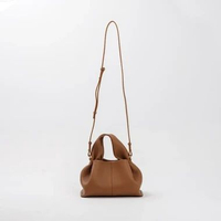 Tas POLENE NUMERO NEUF TEXTURED LEATHER CAMEL SHOULDER BAG SMALL 100% ORIGINAL 23X14X8CM