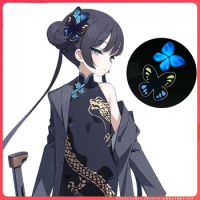 Blue Archive Kisaki Cosplay Butterfly Headwear Hairpin Anime Hair Pin Halloween Cosplay Costume Accessory