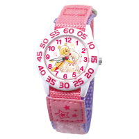 【DF 童趣館】迪士尼日本品牌機芯數字殼休閒織帶兒童手錶 - 多款任選