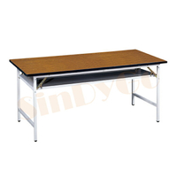 【鑫蘭家具】木紋面貼條折合桌W180*D45cm 會議桌 洽談桌 書桌 工作桌 閱讀桌