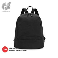 FOX 1260 Tas Ransel Wanita Backpack Wanita Remaja Tas Bahan Anti Air Black
