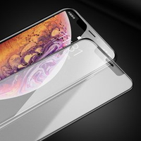 AG亮邊磨砂全屏滿版鋼化膜 iPhone 7/8系列 / X系列 / i11系列 / SE2/SE3 磨砂霧面防指紋保護貼