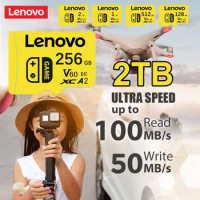 Lenovo Class10 2TB Micro TF SD Card 1TB 512GB 256GB Ultra-fast transfer Memory Card 128GB Waterproof Cartao De Memoria For Phone